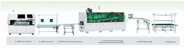 自動插件機(jī)和波峰焊